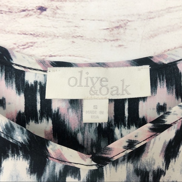 Olive + Oak Purple Southwestern Aztec Print Tank Sz Small - Picture 7 of 7